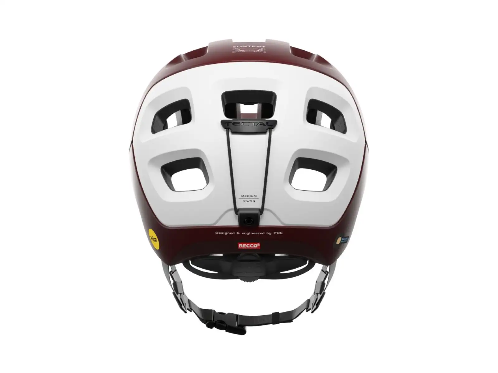 POC Tectal Race MIPS prilba Garnet Red/Hydrogen White Matt