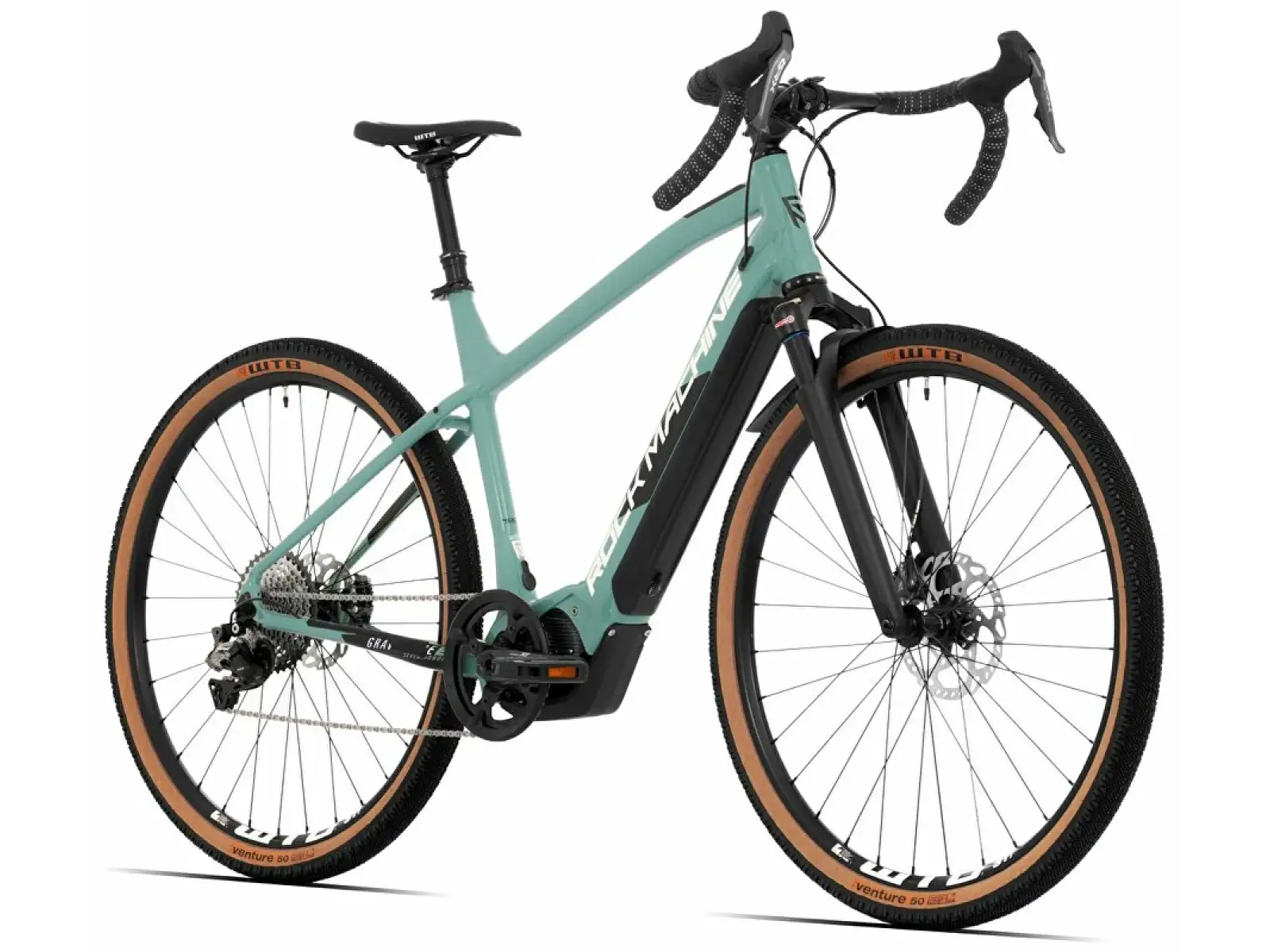 Rock Machine Gravelride e700 Di2 gravel e-bike mint/silver