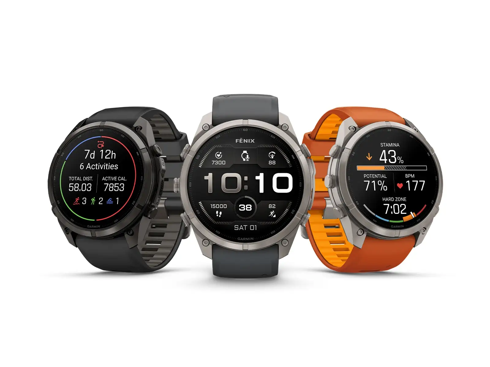 Garmin Fénix 9 Pro inReach 51 mm inteligentné hodinky Titanium Autumn orange/Spark orange