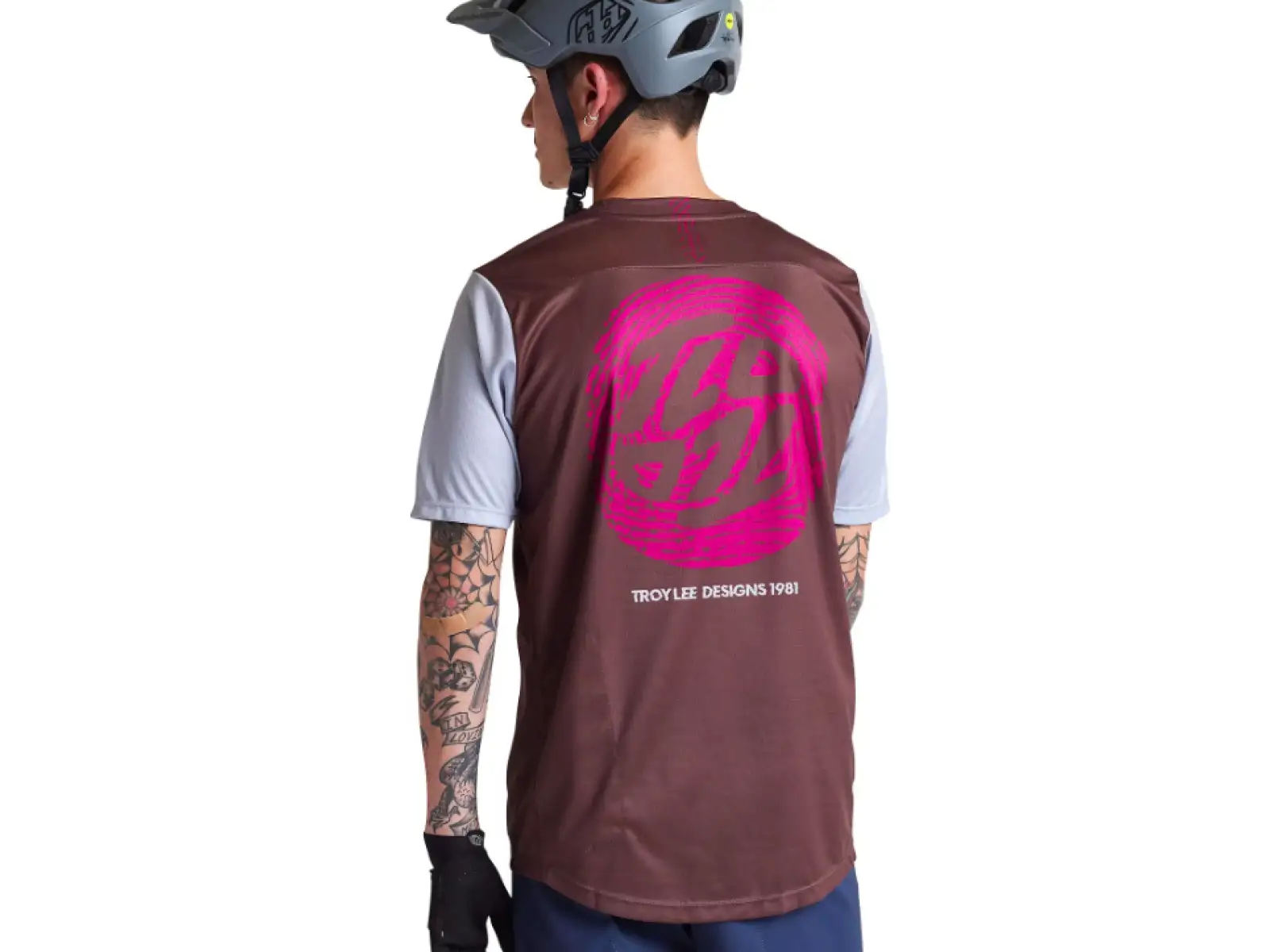 Troy Lee Designs Flowline pánsky dres krátky rukáv Flipped Chocolate