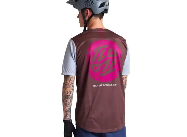 Troy Lee Designs Flowline pánsky dres krátky rukáv Flipped Chocolate