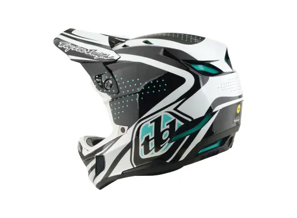 Troy Lee Designs D4 Polyacrylite MIPS prilba Line Charcoal/White