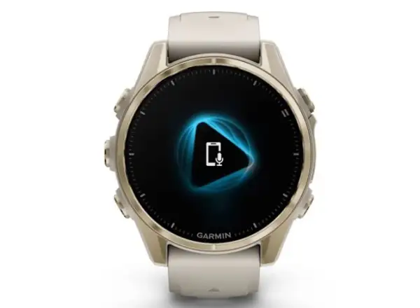 Garmin fenix 8 - 43 mm AMOLED Sapphire inteligentné hodinky Soft Gold Fog grey