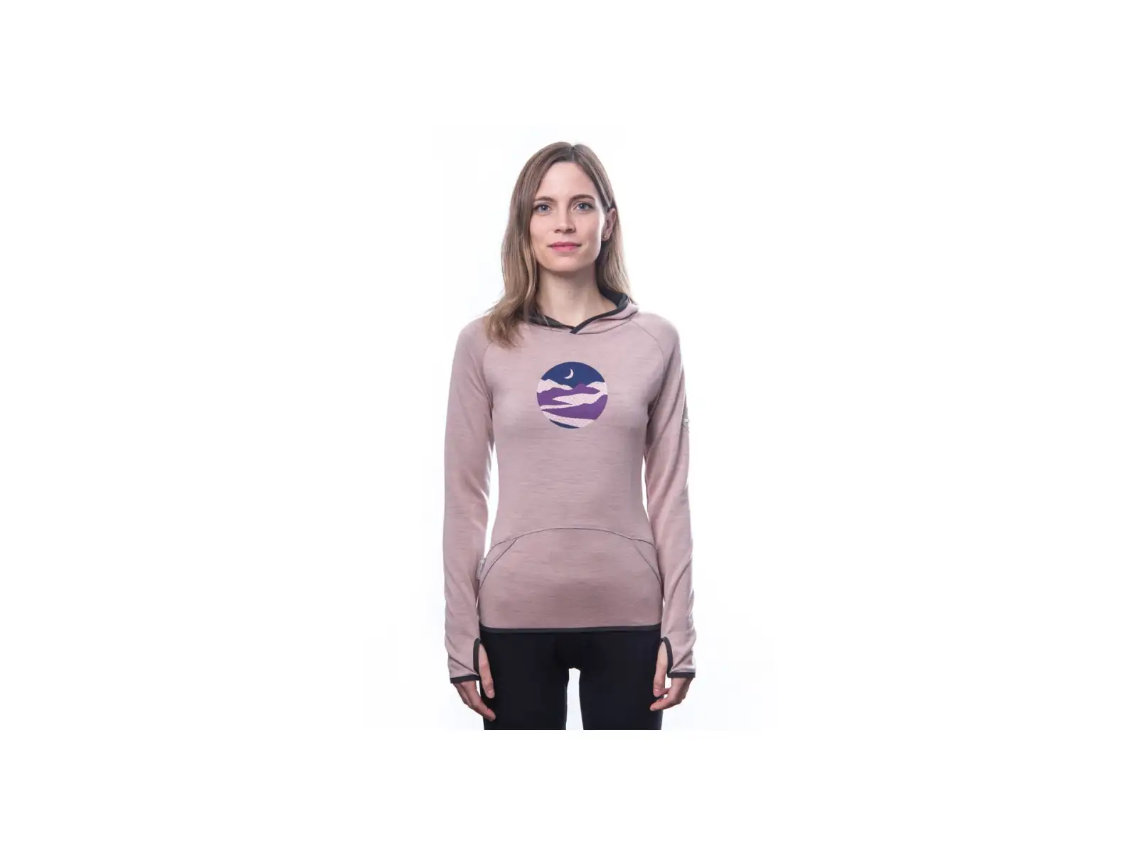Sensor Merino Upper Triglav Dámska mikina Dusty Pink