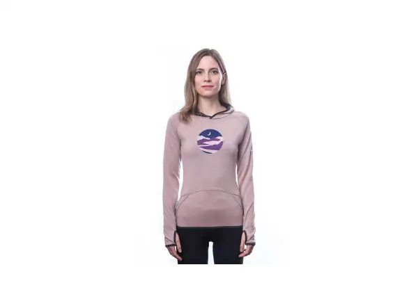 Sensor Merino Upper Triglav Dámska mikina Dusty Pink
