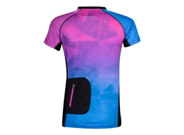 Force Core dámsky MTB dres s krátkym rukávom ružová/modrá