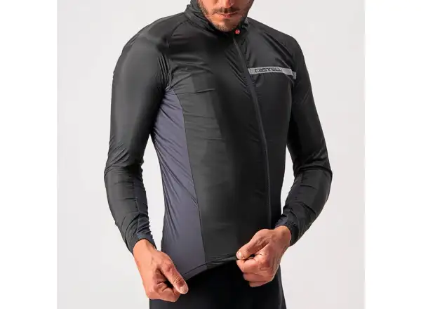 Castelli Squadra Stretch pánska bunda light black/dark gray