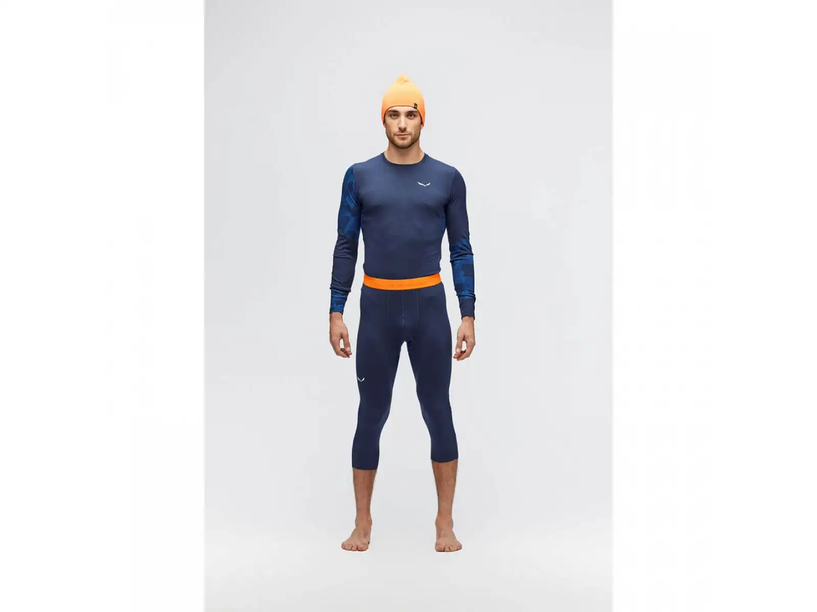 Salewa Cristallo Warm pánske tričko dlhý rukáv Navy Blazer