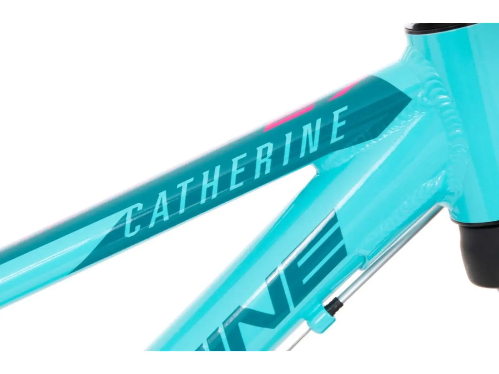 Rock Machine Catherine 27 gloss neon mint/petrol blue/pink detský bicykel