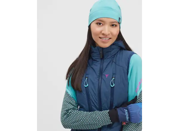 Silvini Polara dámska skialpová vesta Navy/Turquoise