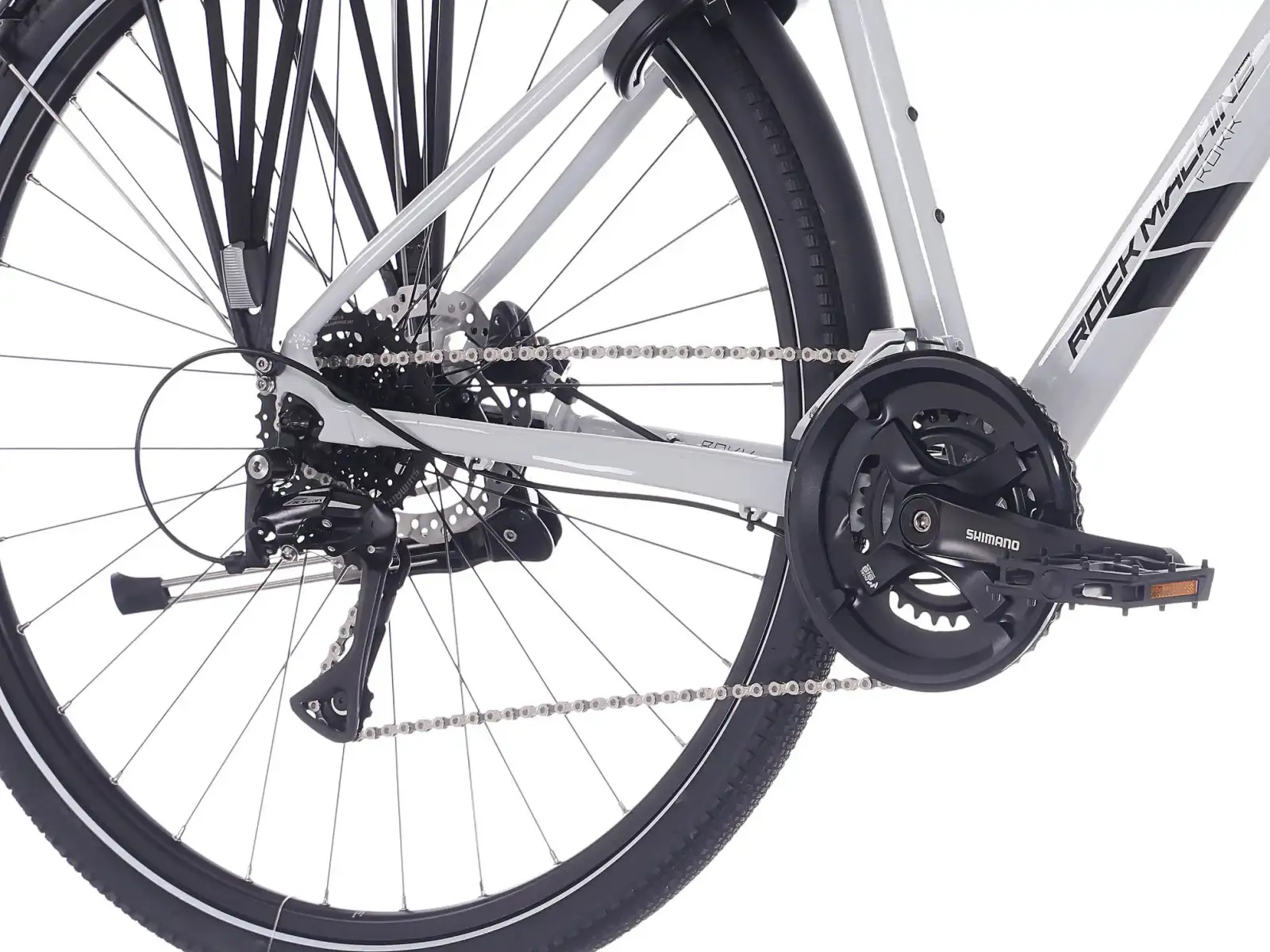 Rock Machine Rokk 40 trekingový bicykel Gloss Limerock Grey