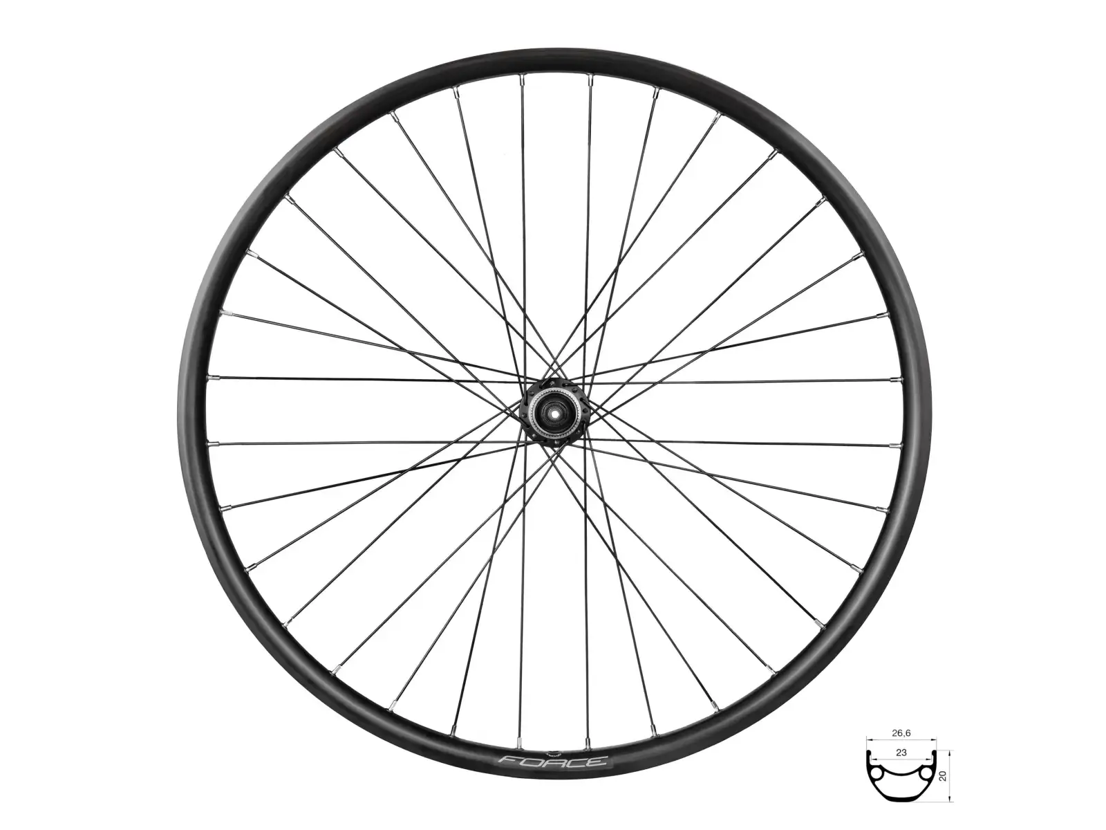 Force XC Disc 559x23 predné vypletené koleso HBM475 36 dier