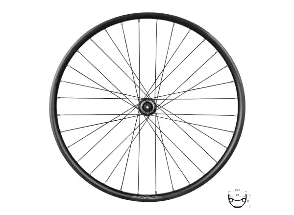 Force XC Disc 559x23 predné vypletené koleso HBM475 36 dier