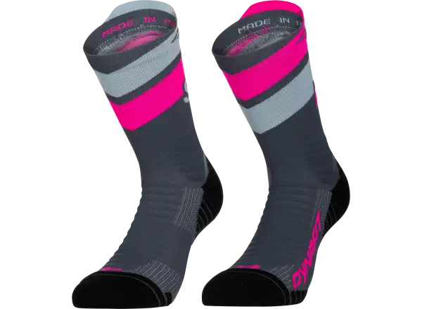 Dynafit Ultra Crew bežecké ponožky Cinder/Pink Glo
