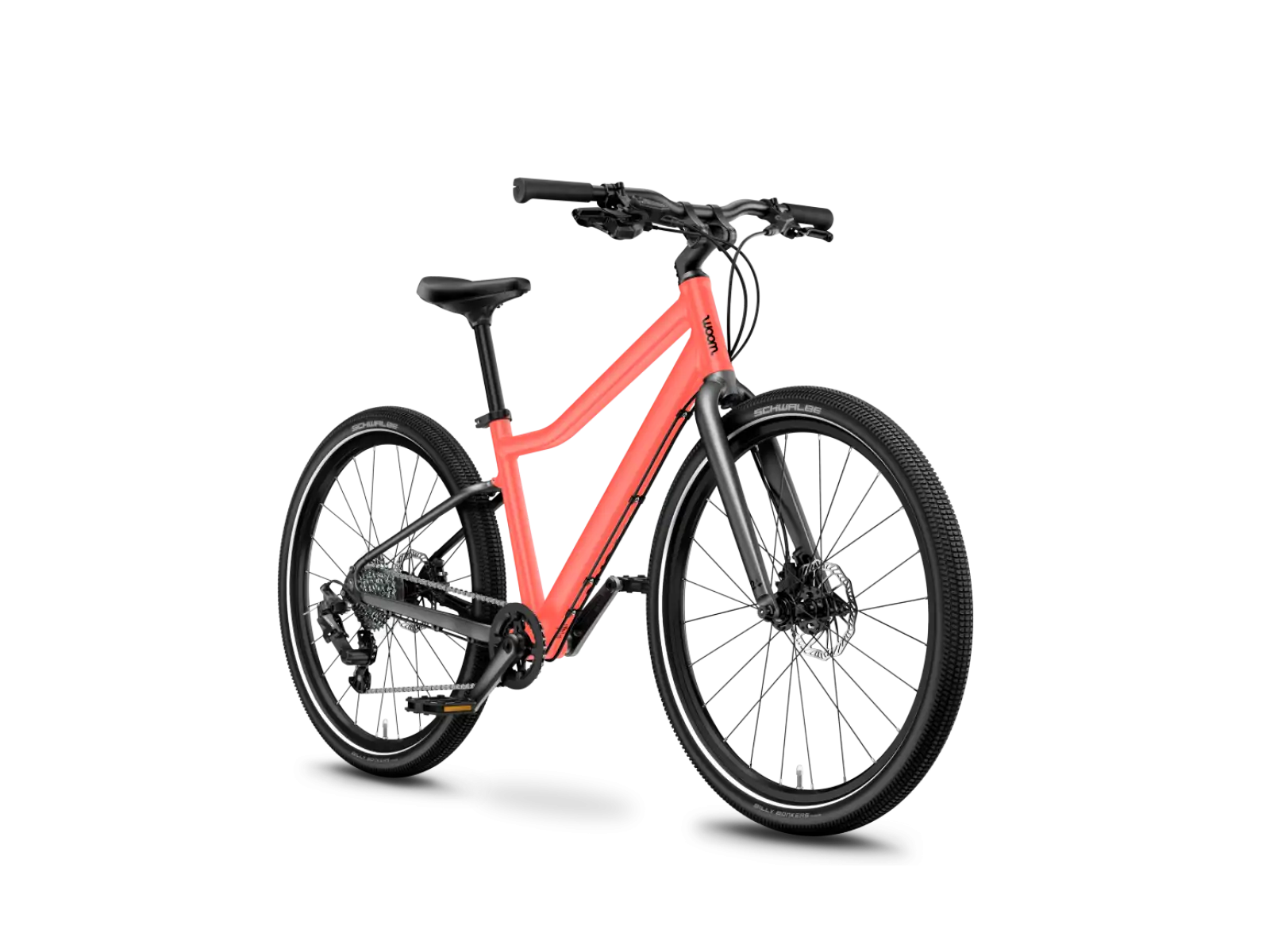 Woom 5 Explore detský bicykel 24" Neon Coral