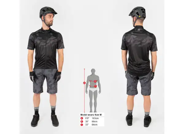 Endura Hummvee Ray S/S Pánsky dres s krátkym rukávom Black