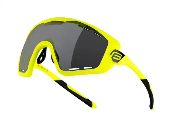 Force Ombro Plus cyklistické okuliare fluo/čierne laser sklá