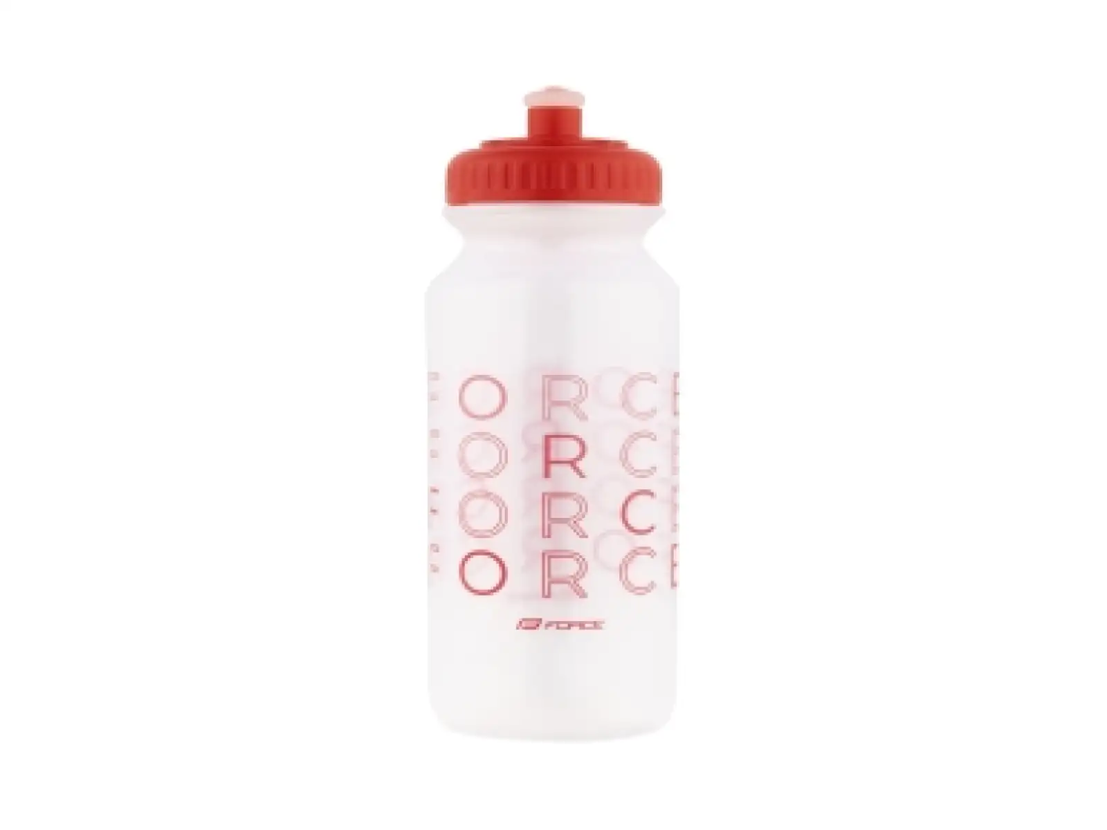 Force Enjoy cyklistická fľaša 500 ml transparentná/červená