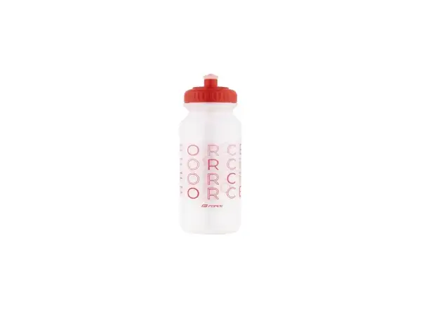 Force Enjoy cyklistická fľaša 500 ml transparentná/červená