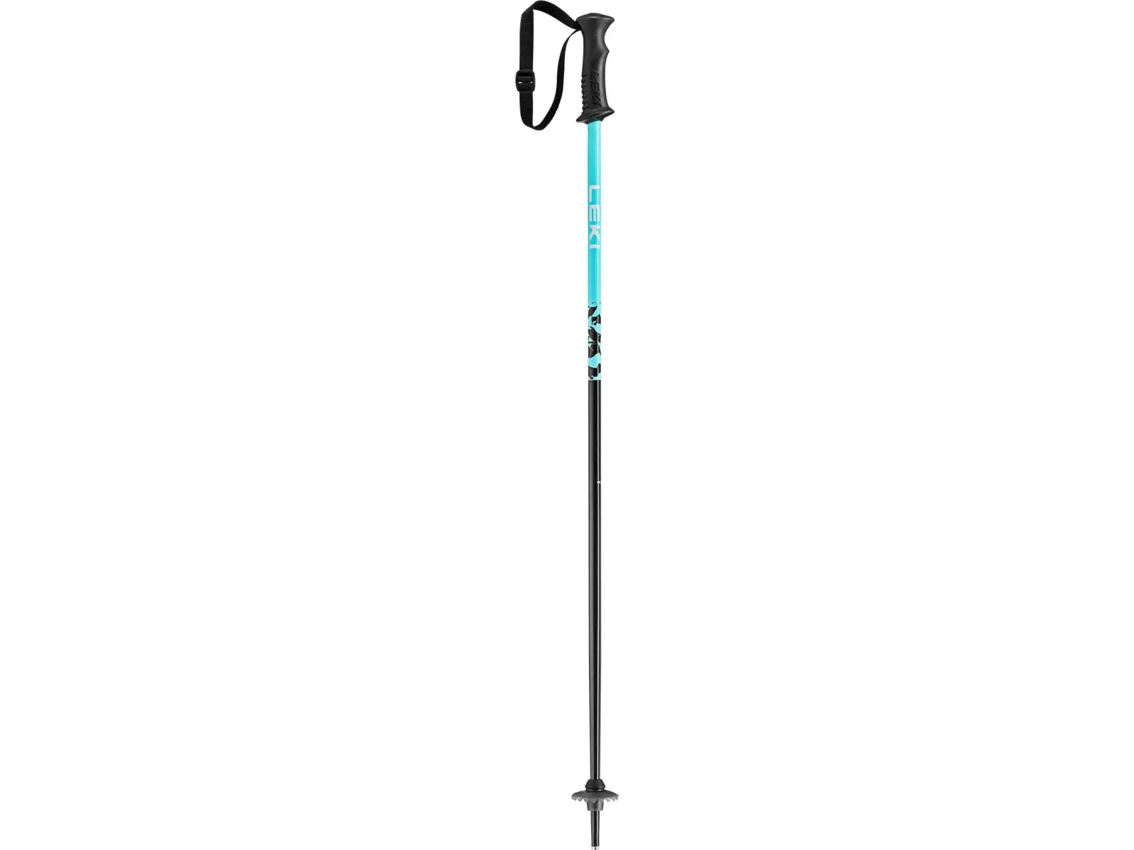 Leki Rider detské zjazdové palice darkblue-light turquoise-white