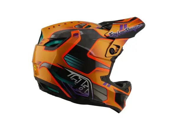 Troy Lee Designs D4 Carbon MIPS prilba Crest Gold