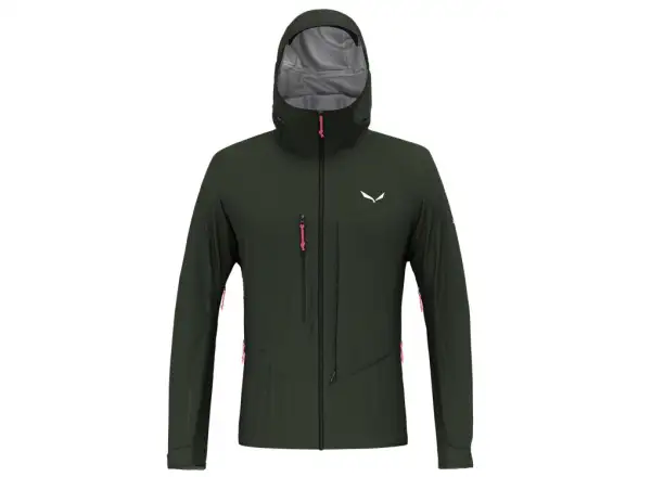 Salewa Sella 3L Powertex pánska bunda Tmavá Olivová