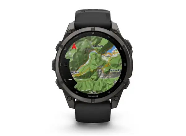 Garmin Fénix 9 – 47 mm inteligentné hodinky Carbon gray DLC Titanium/Black