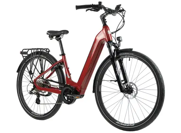 Leader Fox Saga 28 nízkonástupový mestský elektrobicykel červená