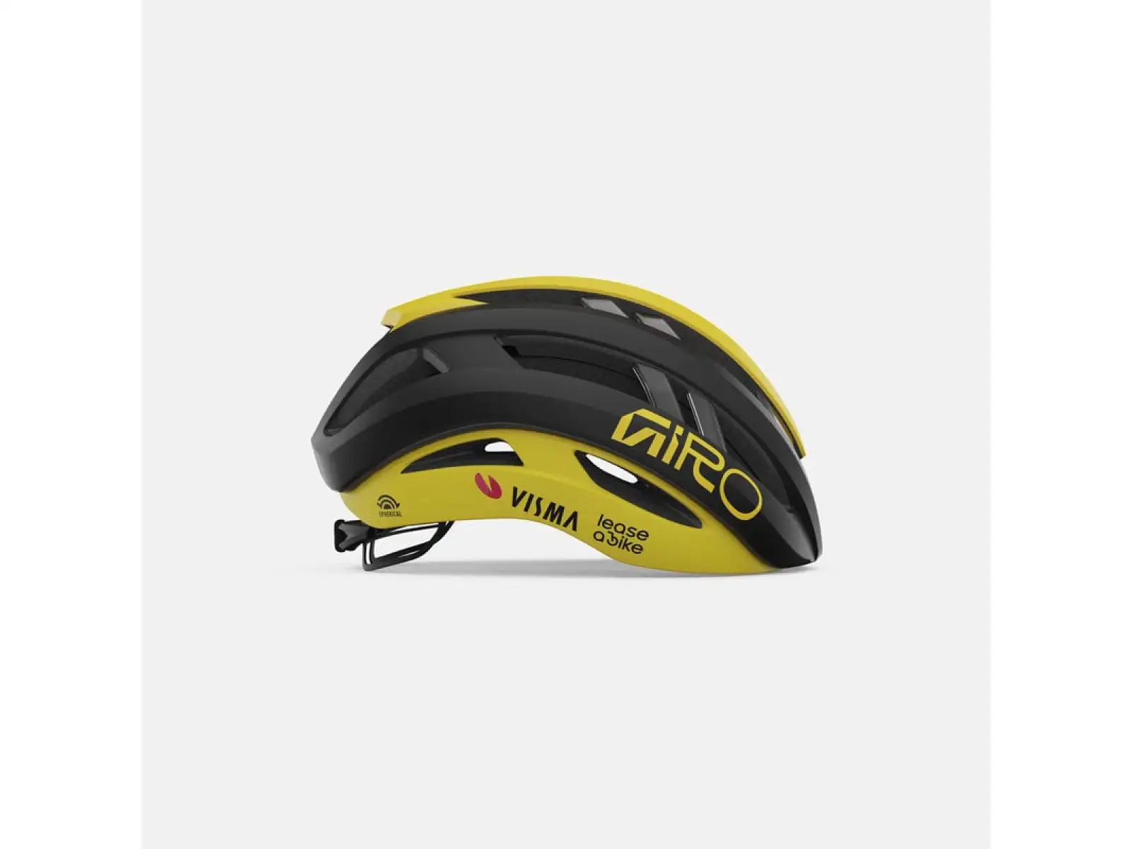 GIRO Aries Spherical prilba Mat Black/Yellow Visma