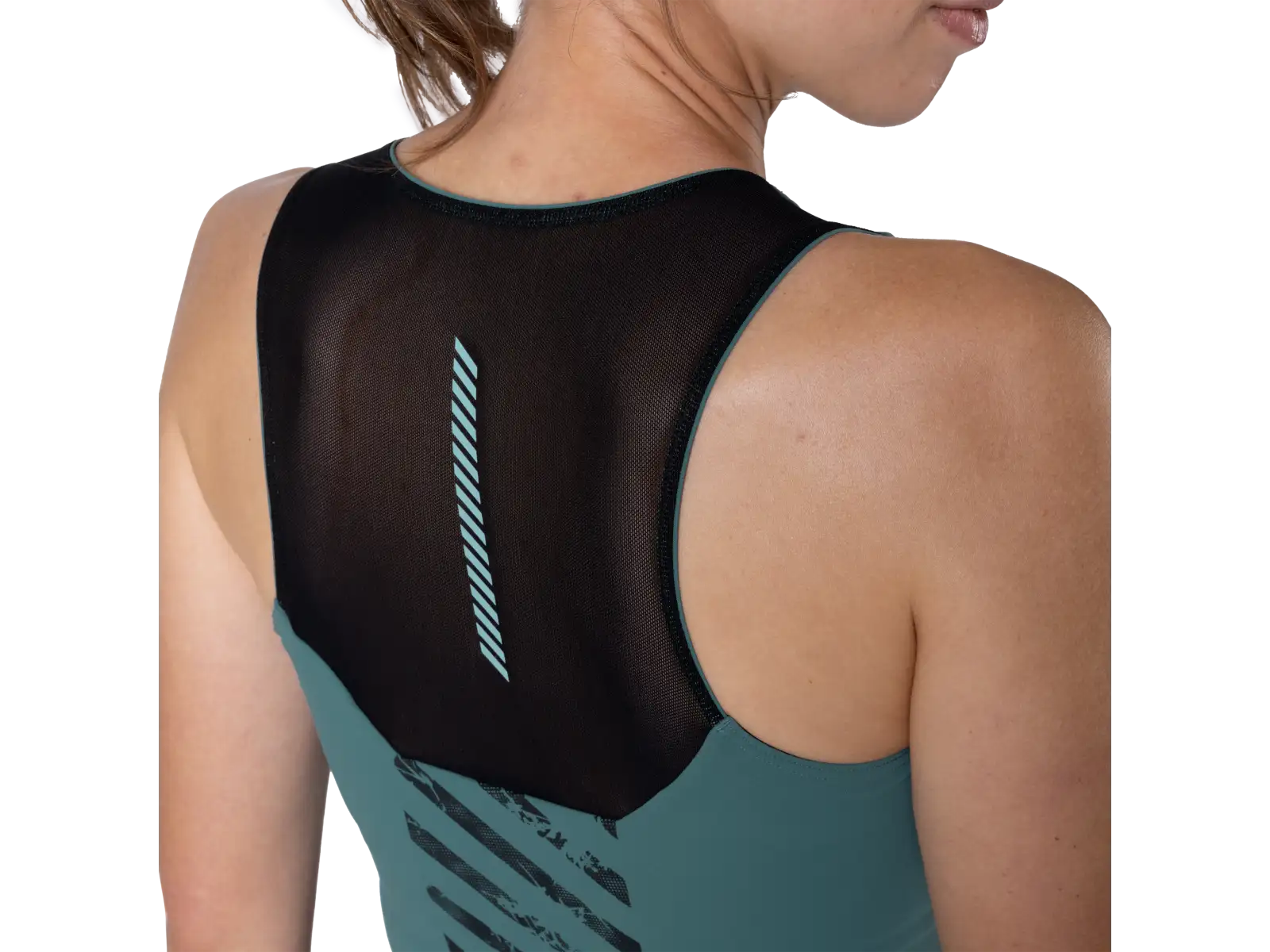 Dynafit Trail Crop Top dámske tričko bez rukávov Atlantic