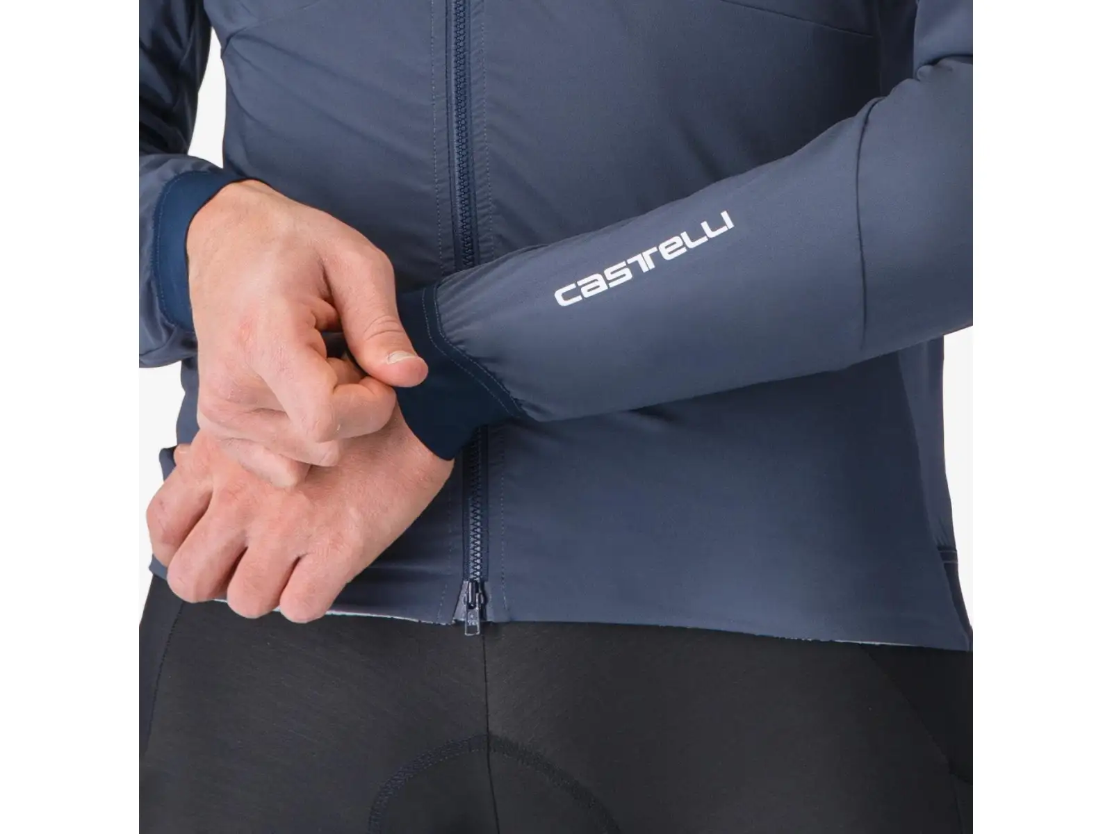 Castelli Fly Unltd Jacket pánska bunda Dark Steel Blue