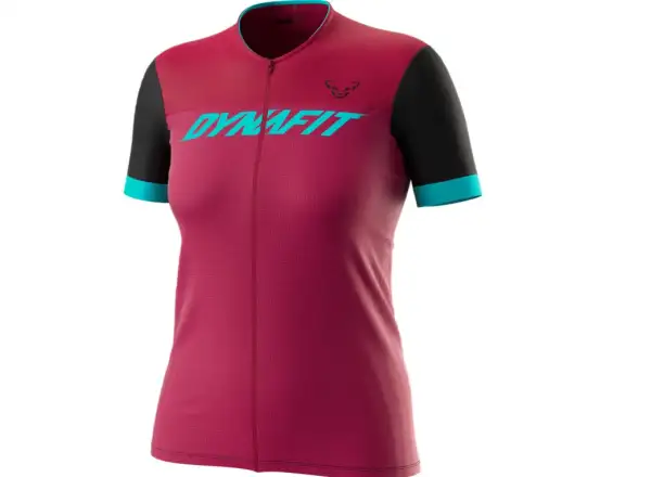 Dámsky dres s krátkym rukávom Dynafit Ride Light Full Zip Beet red