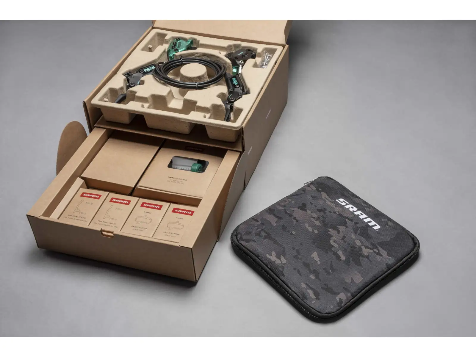 Sram Maven Ultimate Stealth Teal Splatter Expert Kit súprava kotoučových brzd