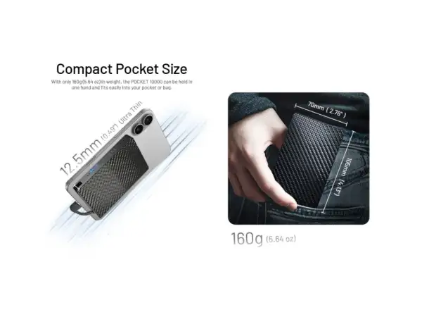 Nitecore výkonná Powerbanka POCKET 10000
