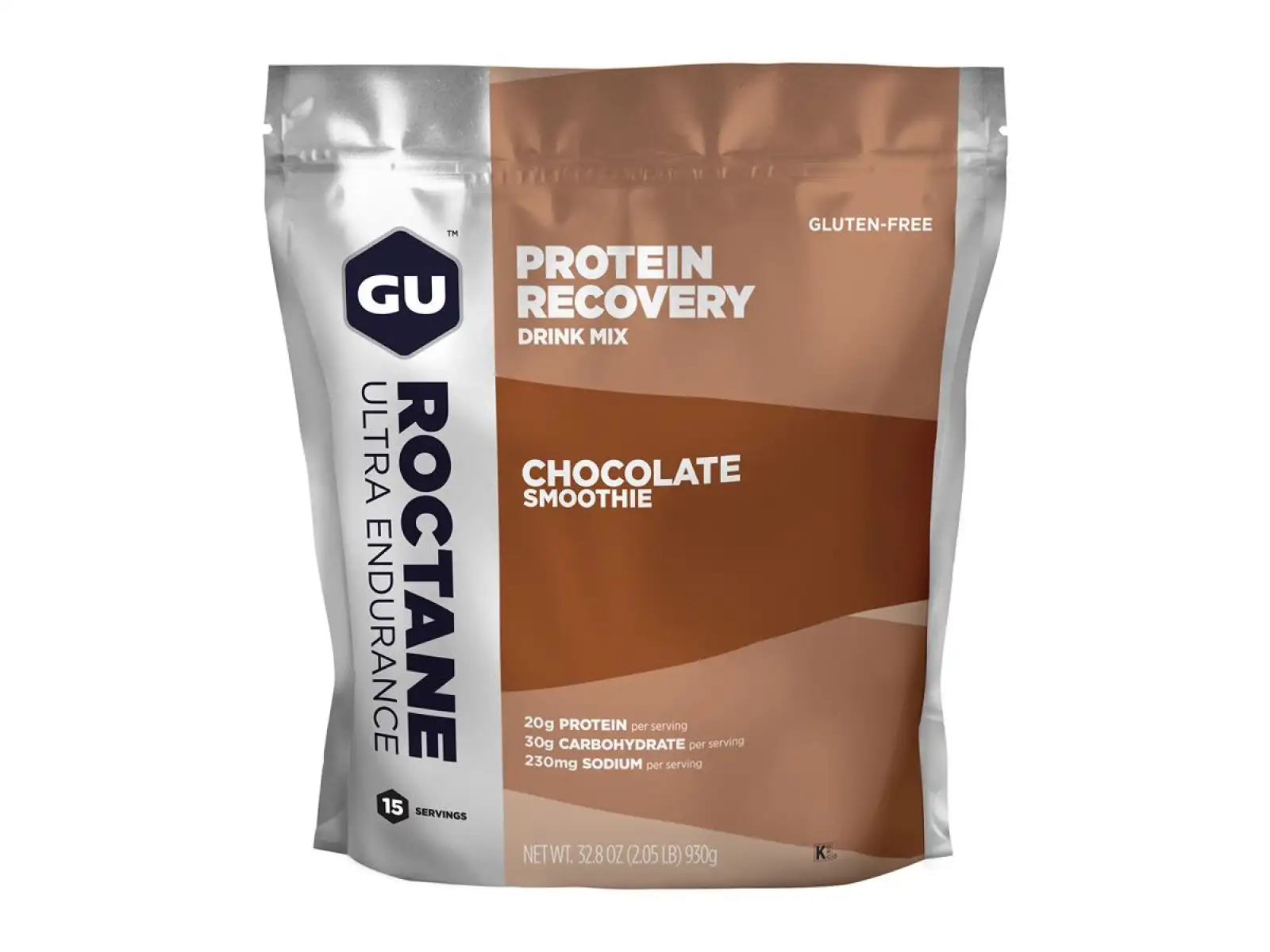 GU Roctane Recovery Drink Mix Recovery Charge Chocolate Smoothie Bag 930 g