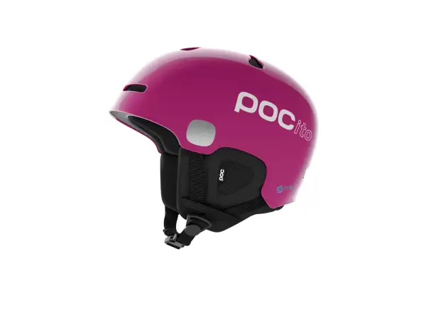 POC POCito Auric Cut Spin Detská lyžiarska prilba fluorescenčná ružová
