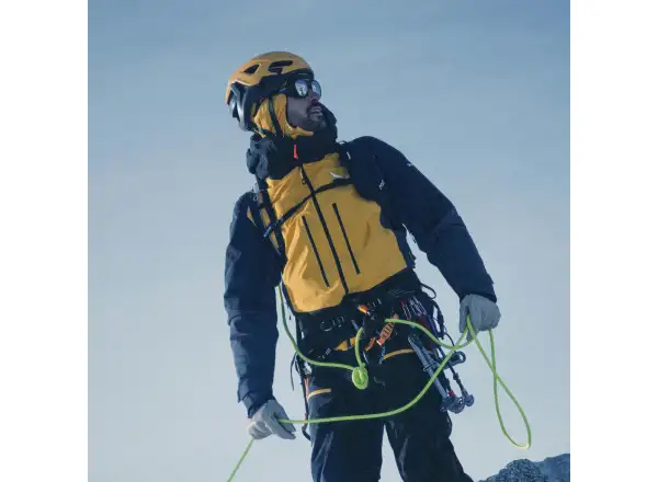 Salewa Ortles Fleece Pro Hooded pánska flísová mikina s kapucňou Gold