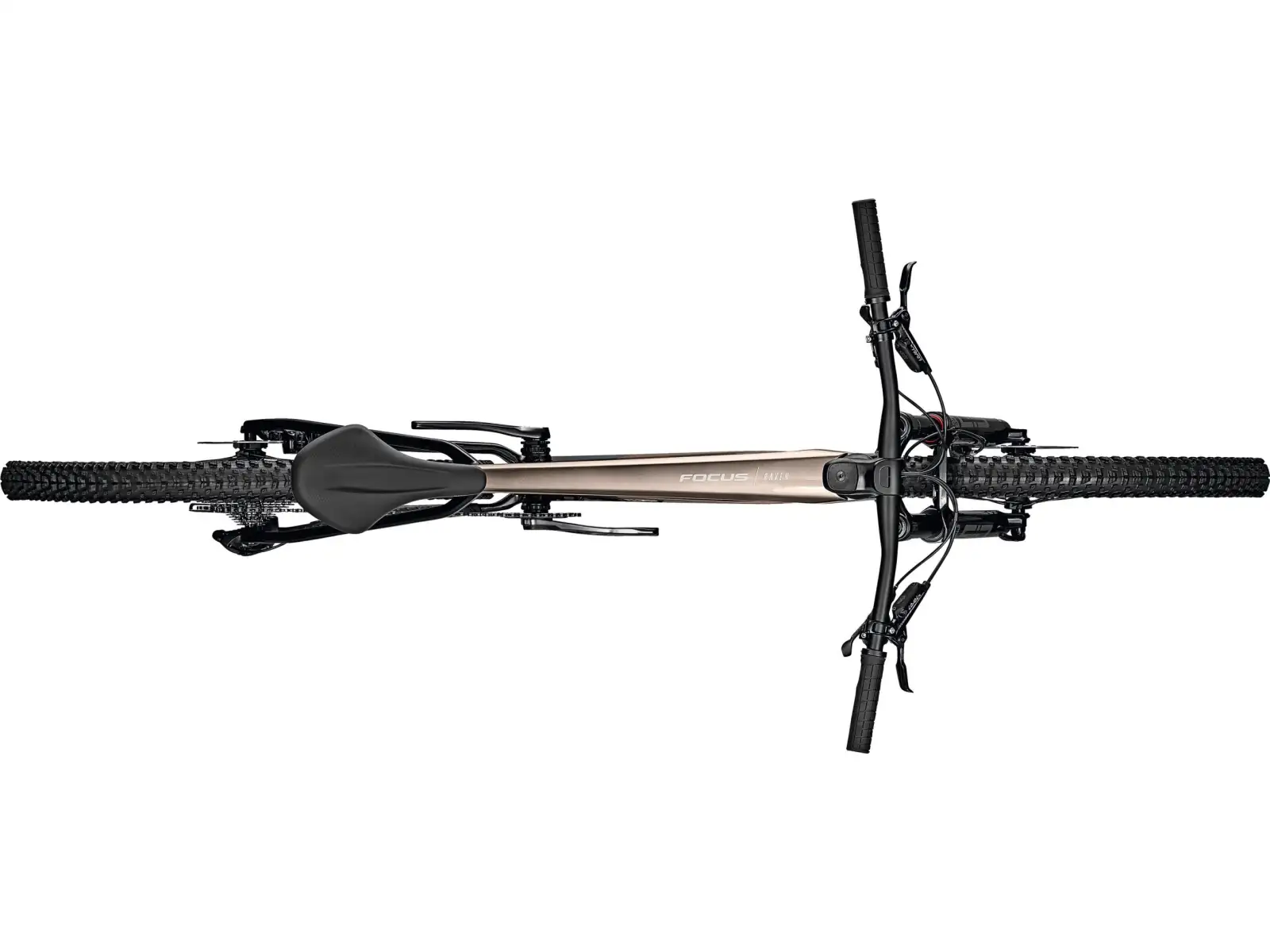 Horský bicykel Focus Raven 8.9 DI Silver Glossy / Carbon Raw Glossy