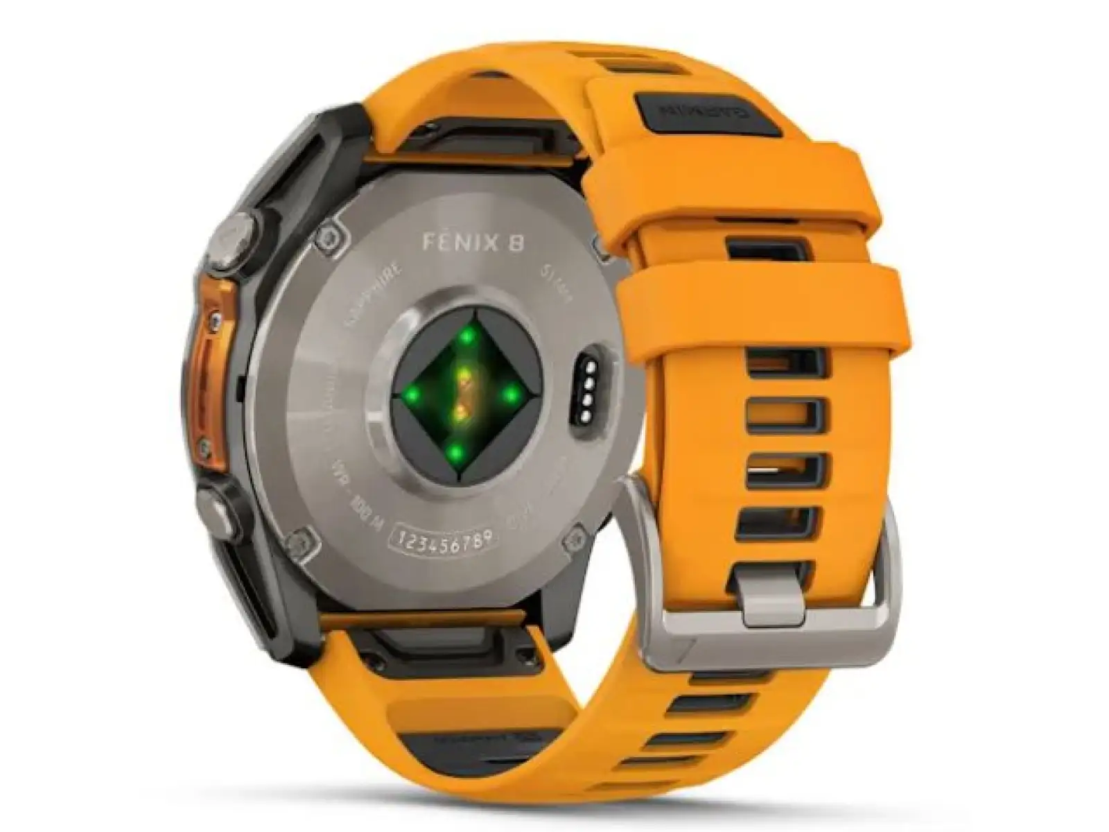 Garmin fenix 8 - 51 mm AMOLED Sapphire inteligentné hodinky Titanium Orange/Graphite