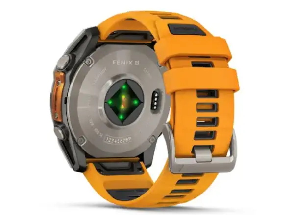 Garmin fenix 8 - 51 mm AMOLED Sapphire inteligentné hodinky Titanium Orange/Graphite