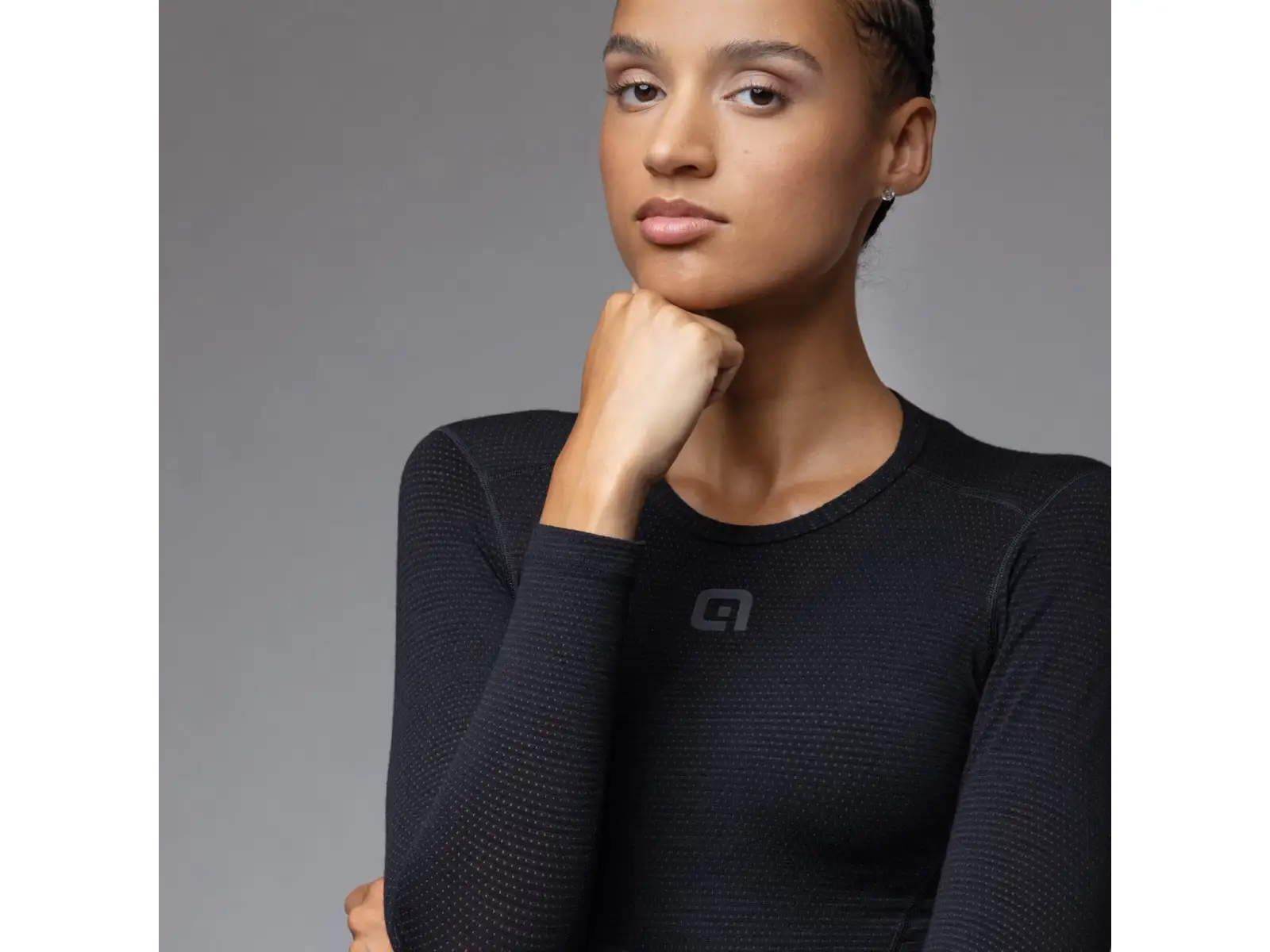 Alé Intimo Merino dámske spodné tričko dlhý rukáv Black