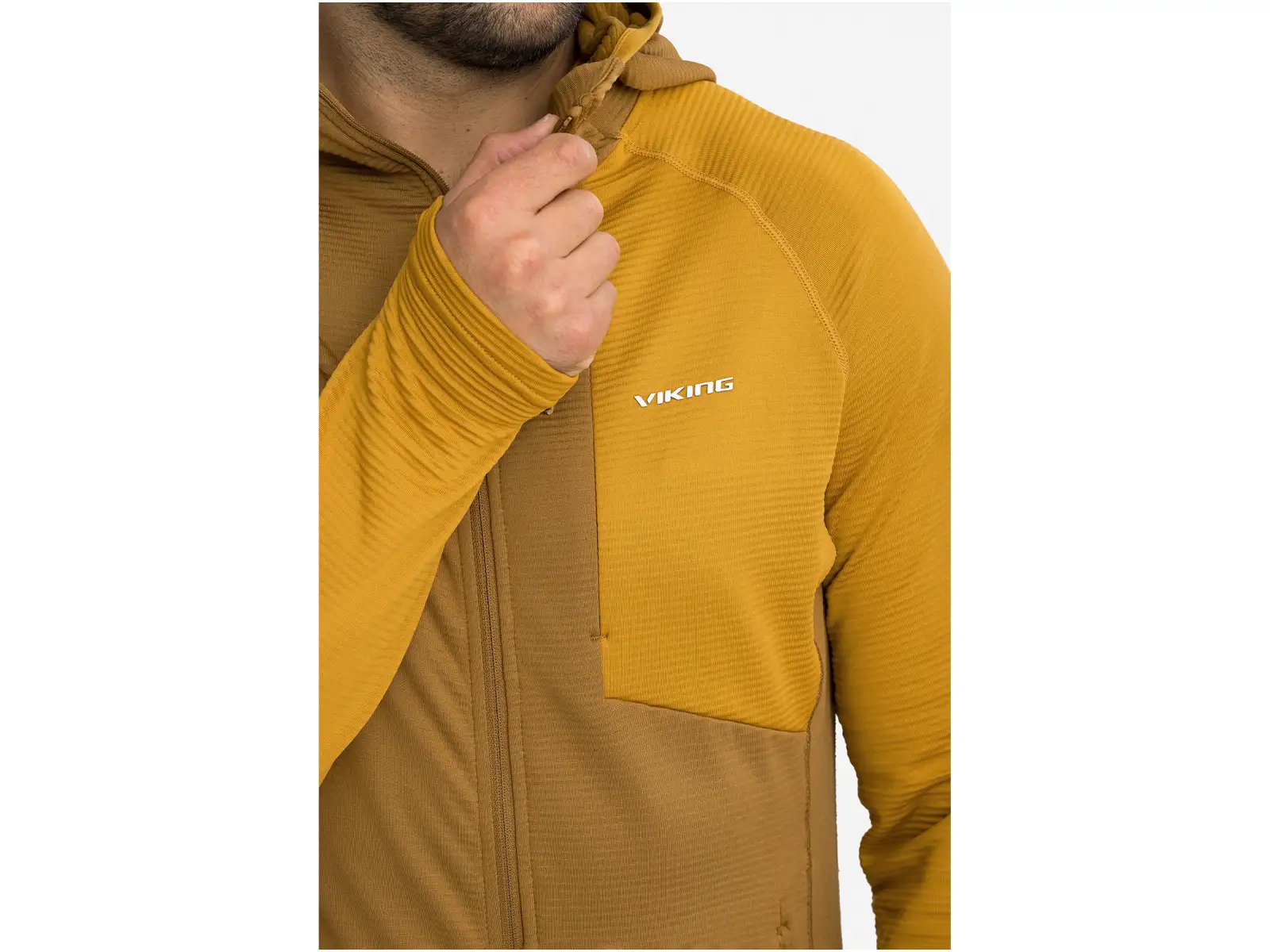 Viking Birger pánska mikina Brown/Yellow