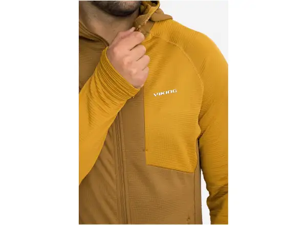 Viking Birger pánska mikina Brown/Yellow