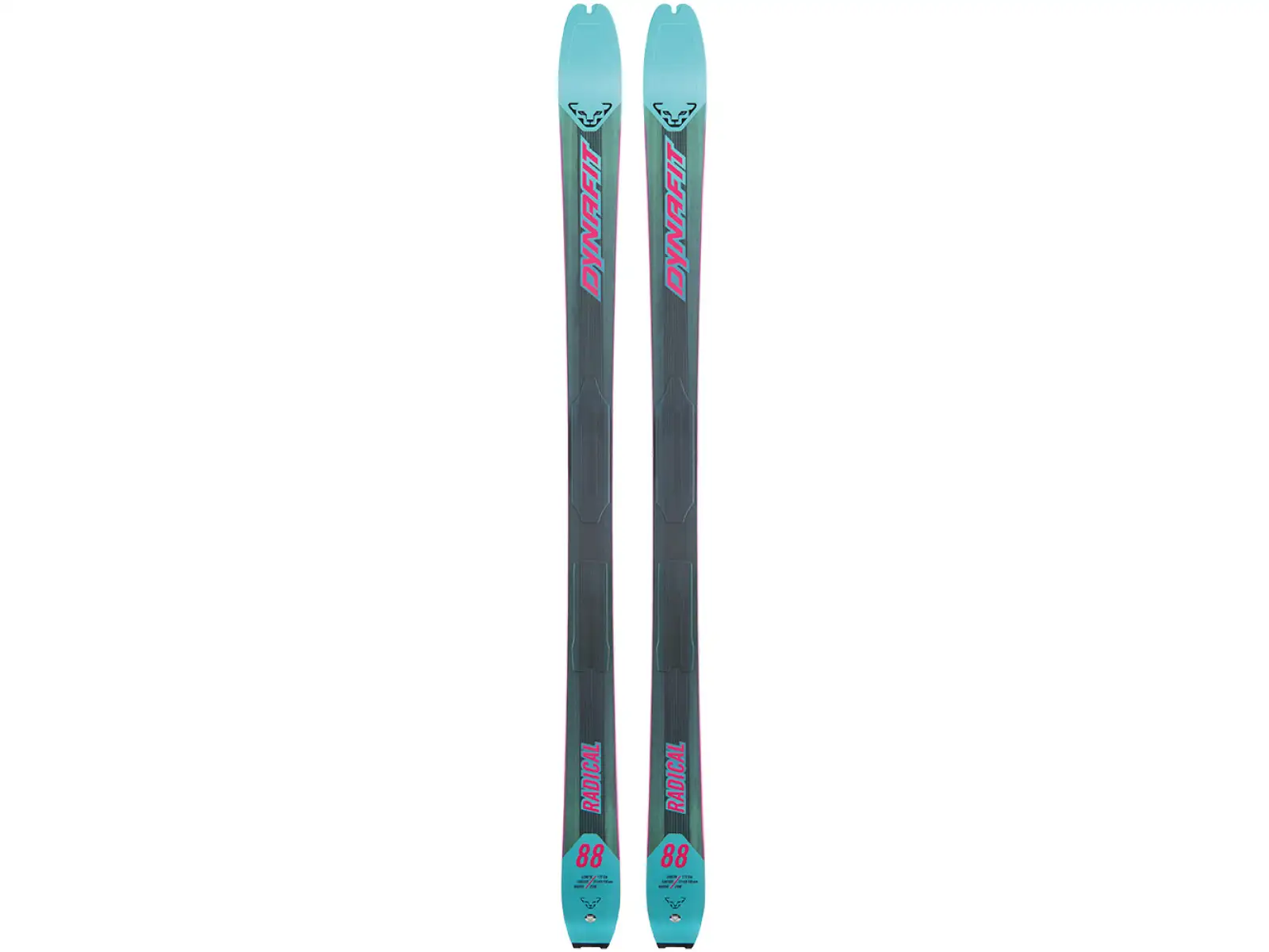Dynafit Radical 88 W dámske skialpové lyže reef/ flamingo