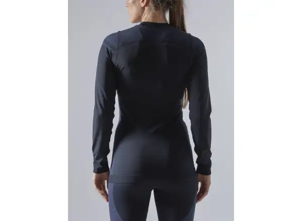Craft Core Dry Fuseknit dámsky set tričko dlhý rukáv+nohavice čierna