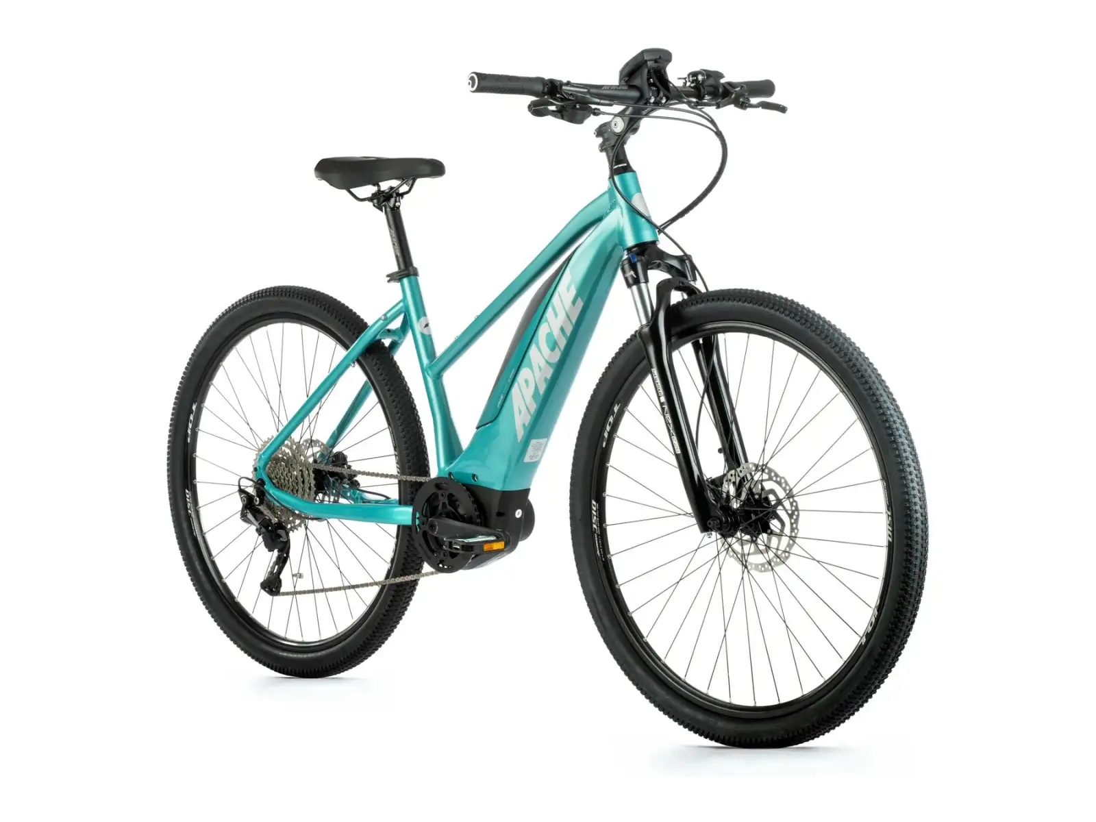 Apache Matta 1 Bosch MTB dámsky krosový elektrobicykel tyrkysová