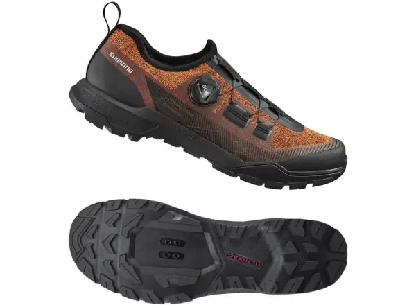 Shimano SH-EX700 pánske MTB tretry oranžová