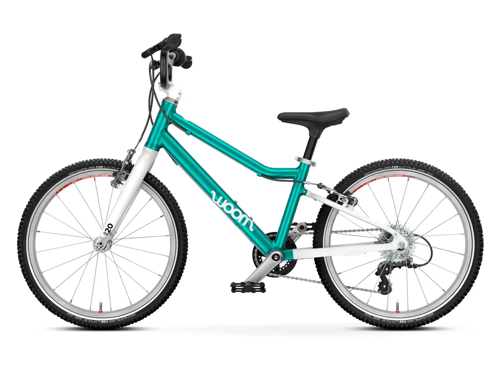 Woom GO 4 Metallic Turquoise 20 detský bicykel