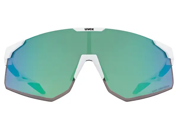 Uvex Pace Perform S ColorVision okuliare White Matt/Mirror Green