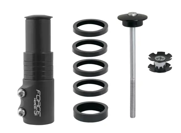 Force nadstavec vidlice 1 1/8" Al, matná čierna